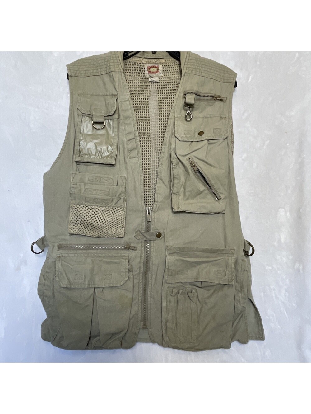 Vintage Banana Republic Vest Men Med Hunt Fish Safari Photography Pockets Cargo